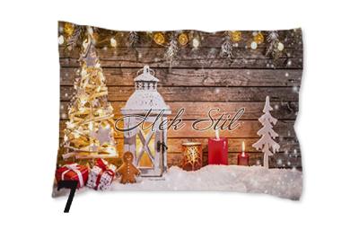Спално бельо   Коледен текстил 2021 Коледна калъфка - Коледна картина